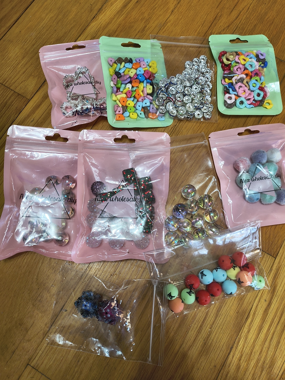 Mixed Craft Beads and Charms Pack - Multicolor